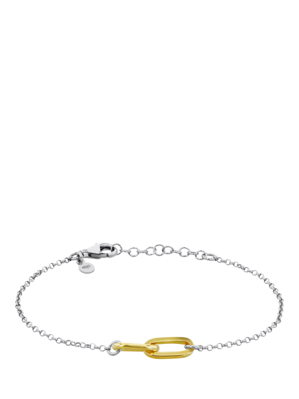 IBB Two Tone Paper Link Bracelet, Multi, Multi