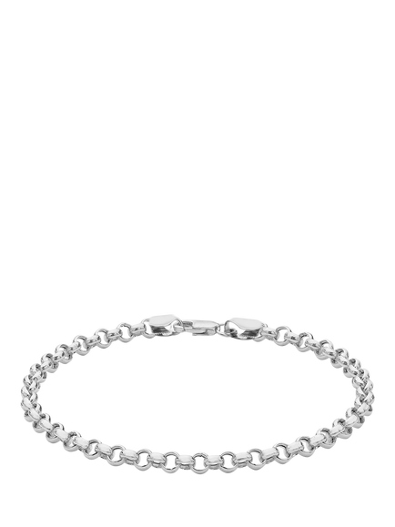 IBB Sterling Silver Round Belcher Bracelet, Sterling Silver
