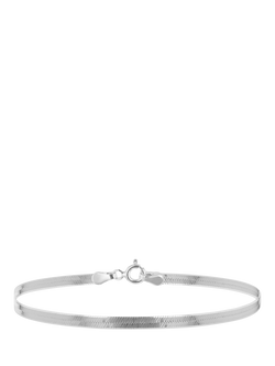 IBB Sterling Silver Triple Herringbone Bracelet, Sterling Silver