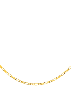 IBB Figaro Chain Necklace, Gold, Gold