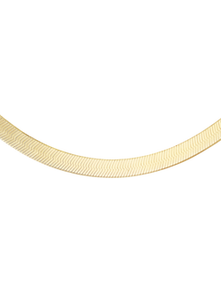 IBB Triple Herringbone Necklace, Gold, Gold