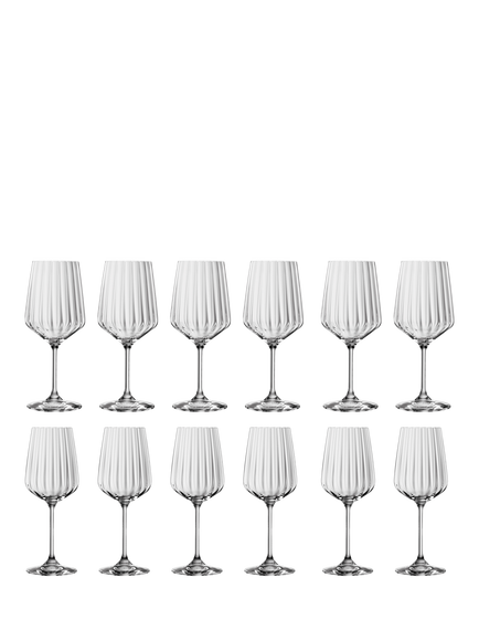 Spiegelau Lifestyle Wine Glasses, Box of 12, 630ml, Clear, Clear