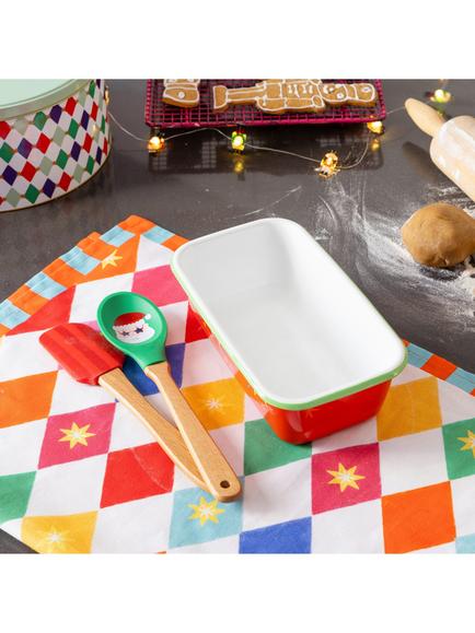 Talking Tables Fun Santa Loaf Tin, 23cm, Red - view 2, Multi