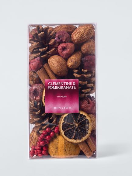 John Lewis Clementine & Pomegranate Potpourri, 310g, Multi