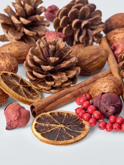 John Lewis Clementine & Pomegranate Potpourri, 310g - view 2, Multi