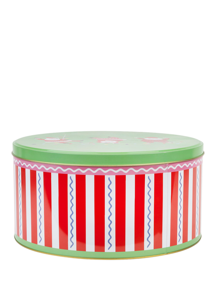 Talking Tables Fun Santa Cake Tin, 23cm, Multi