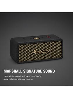 Marshall Emberton III Portable Bluetooth Speaker, Vintage Black - view 2, Vintage Black