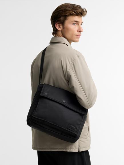 Barbour International Daleson Messenger Crossbody Bag, Black - view 2, Black