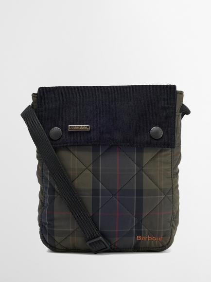 Barbour Tartan Liddesdale Crossbody Bag, Shadow Tartan, Shadow Tartan