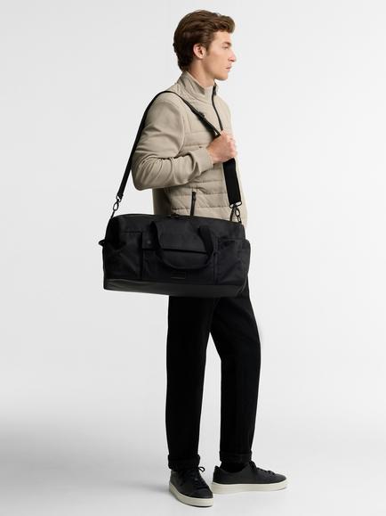 Barbour International Daleson Holdall Bag, Black - view 2, Black