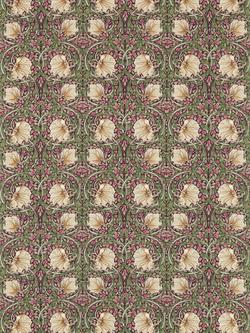 Morris & Co Pimpernel Furnishing Fabric, Aubergine/Olive