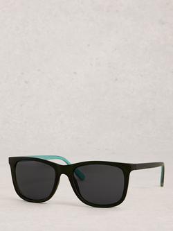 White Stuff Wayfarer Sunglasses, Black, 