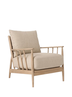 John Lewis Cookham Armchair, Light Leg, Chenille Natural