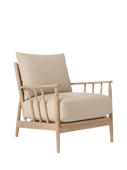 John Lewis Cookham Armchair, Light Leg, Chenille Natural