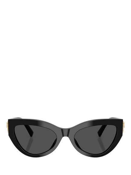Dolce & Gabbana DG4536 Women's Cat's Eye Sunglasses, Black/Grey - view 2, Black/Grey