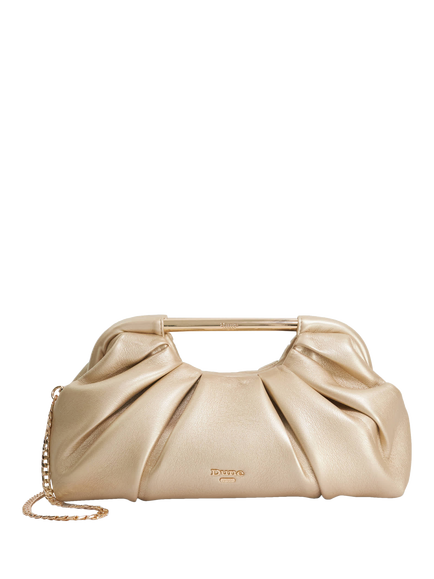 Dune London Ebecci Ruched Grab Bag, Gold, Gold