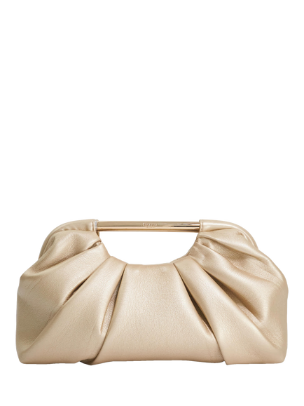 Dune London Ebecci Ruched Grab Bag, Gold - view 2, Gold