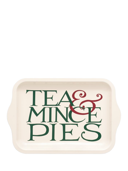 Emma Bridgewater Christmas Toast Small Rectangular Tin Tray, Red/Green, Red/Green