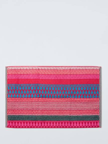Margo Selby Faversham Bath Mat, Red/Pink, Red/Pink