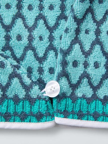 Margo Selby Eastbourne Hair Wrap, Blue/Multi - view 2, Blue Multi