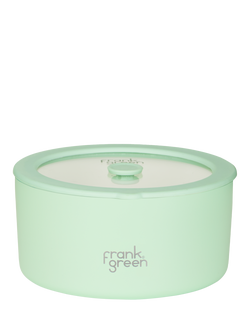 frank green Large Stainless Steel Bowl with Glass Lid, 1.5L, Mint Gelato