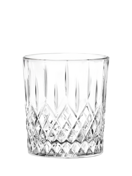 RCR Cristalleria Italiana London Crystal Glass Double Old Fashioned Tumbler, Set of 6, 322ml, Clear, Clear