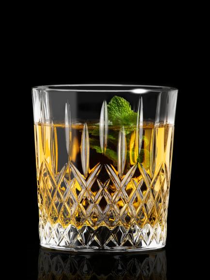 RCR Cristalleria Italiana London Crystal Glass Double Old Fashioned Tumbler, Set of 6, 322ml, Clear - view 2, Clear