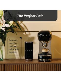 Smeg ECF12 Manual Espresso Coffee Machine - view 2, Black