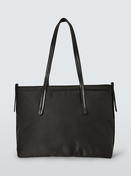 John Lewis Nylon Tote Bag, Black, Black