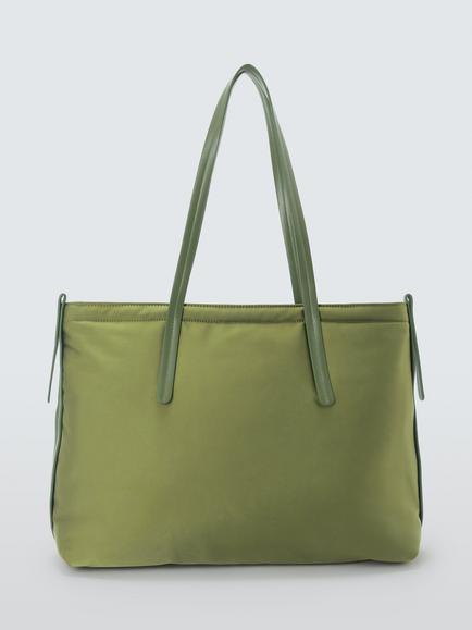John Lewis Nylon Tote Bag, Green, Green