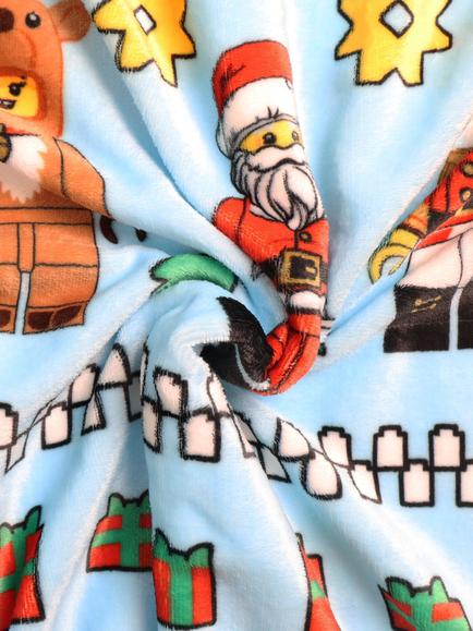 LEGO Christmas Fleece Blanket - view 2, Blue
