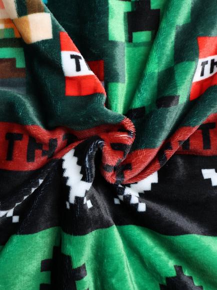 Minecraft Christmas Fleece Blanket - view 2, Multi