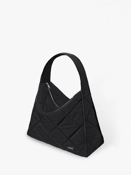 Gym King Quilted Tote Bag, Black, Black