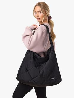 Gym King Quilted Tote Bag, Black - view 2, Black