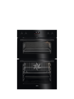 AEG OUTLET DCE531160B Built In Electric Double Oven, Like New, Black, Black