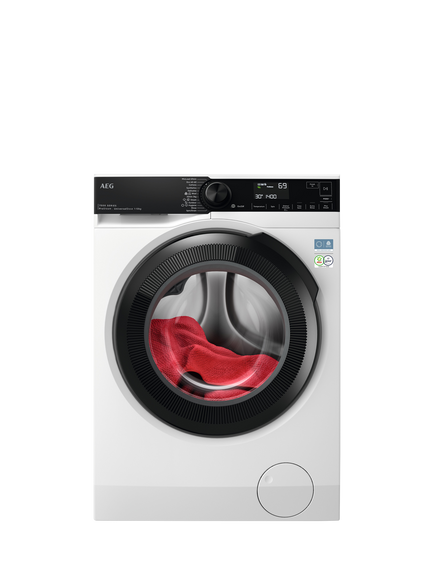 AEG OUTLET 7000 LFSR74144UD Freestanding Washing Machine, 10kg Load, 1400rpm Spin, Like New, White, White