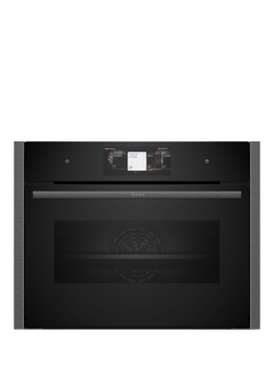 Neff OUTLET N90 C24FT53G0B Built-in Compact Oven with Steam Function, Like New, Grey Graphite, Grey Graphite
