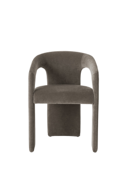 John Lewis OUTLET Contour Upholstered Dining Chair, Like New, Mushroom, 