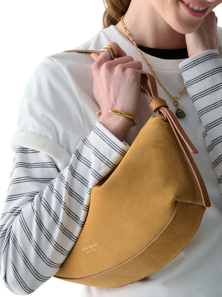 kate spade new york Slouch Shoulder Bag, Garden Soil - view 2, Garden Soil