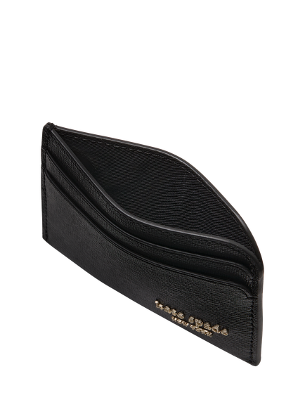 kate spade new york Devin Leather Card Holder, Black - view 2, Black