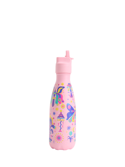 Chilly's Original Kids' Leak-Proof Insulated Drinks Bottle, 350ml, Mystic Garden - view 2, Multi