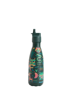 Chilly's Original Kids' Leak-Proof Insulated Drinks Bottle, 350ml, Safari Squad, Multi