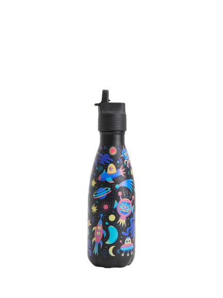 Chilly's Original Kids' Leak-Proof Insulated Drinks Bottle, 350ml, Space Cadet, Multi