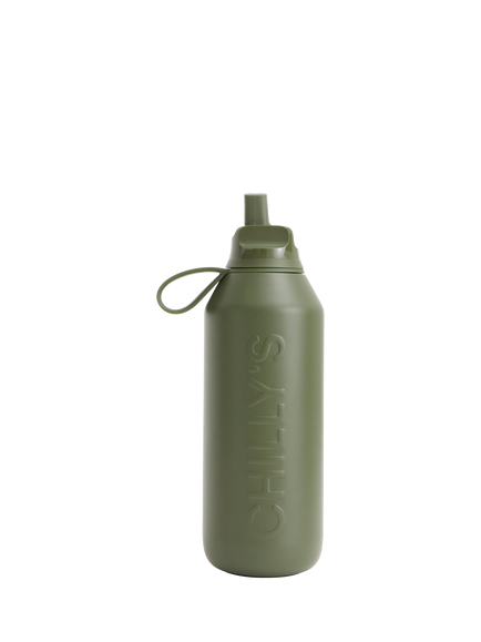 Chilly's Series 3 Flip Leak Proof Sports Bottle, 500ml, Cargo