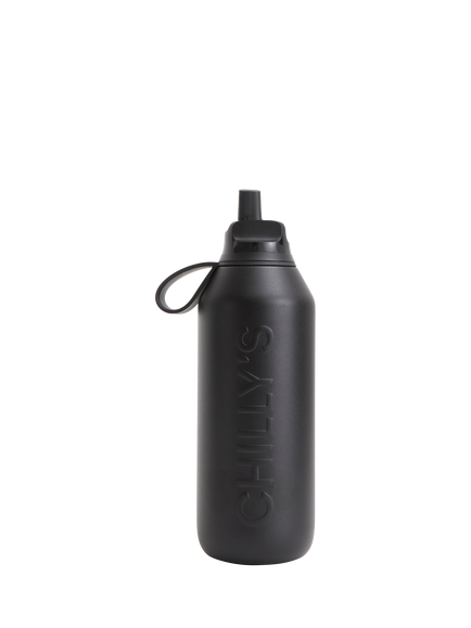 Chilly's Series 3 Flip Leak Proof Sports Bottle, 500ml, Onyx