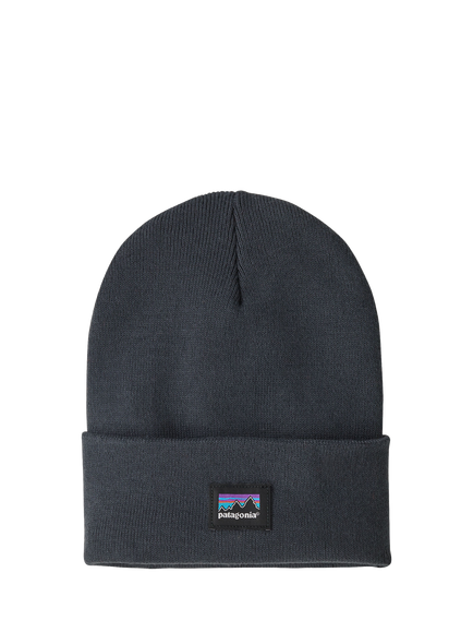 Patagonia Everyday Beanie, Black, Smolder Blue