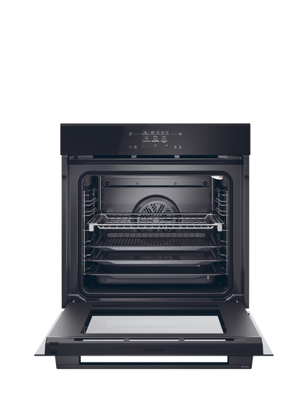 Haier Air Fry ID Series 2 H6 ID25L5YTX Electric Single Oven, Black & Black Glass - view 2, Black & Black Glass