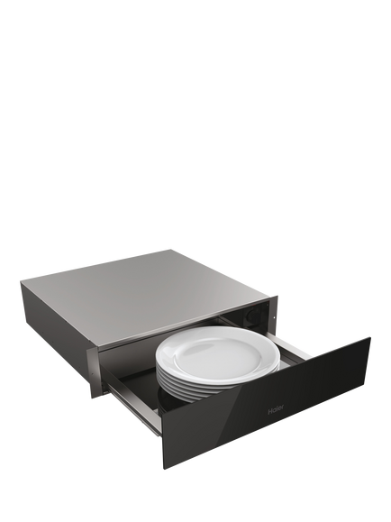 Haier HWD14ID6E Warming Drawer, Black Glass - view 2, Black Glass