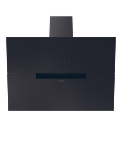 Haier HADG9CBS4BWIFI 90cm Chimney Cooker Hood, Black & Black Glass, Black & Black Glass
