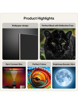 LG OLED77W69LA (2026) OLED evo HDR 4K Ultra HD Smart AI TV, 77 inch with Dolby Atmos, Wallpaper Design & Zero Connect Box, Umber Brown - view 2, Umber Brown